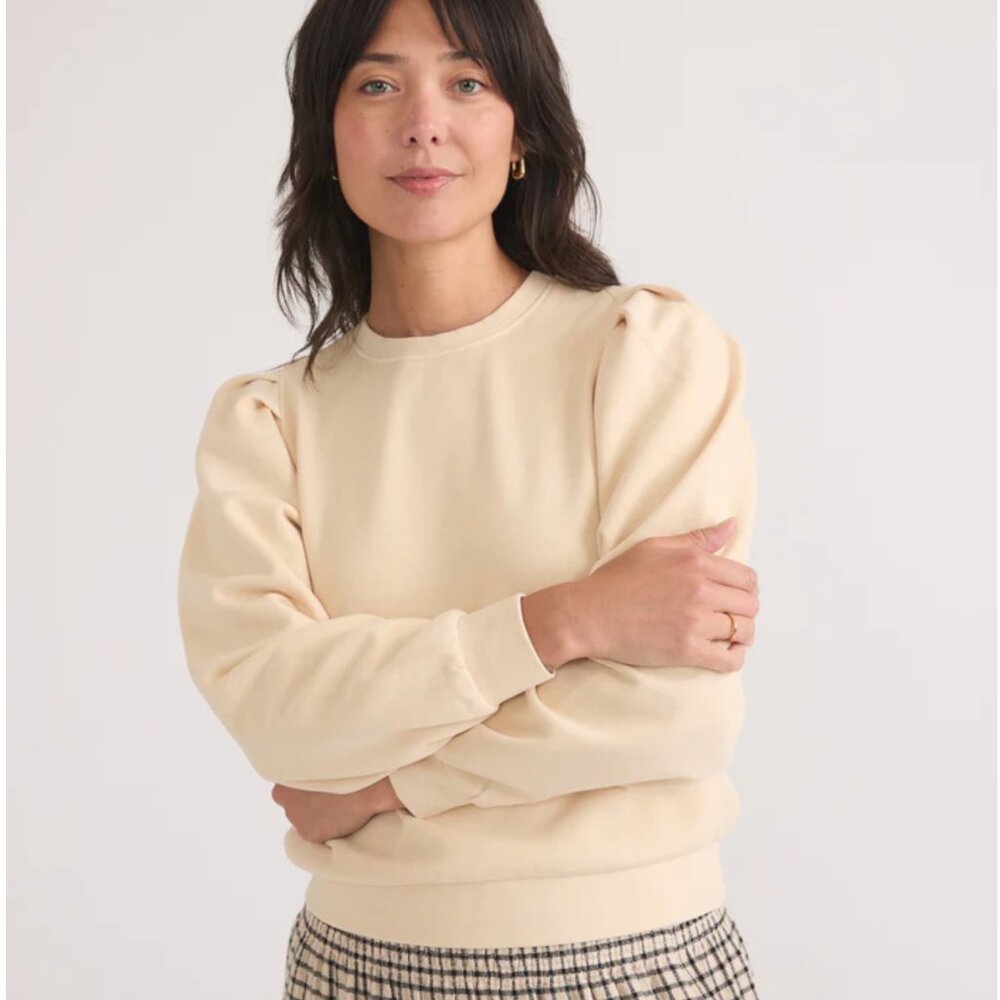 Marine Layer Enya Puff Sleeve Sweatshirt